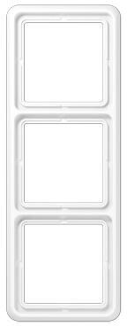 JUNG CD583WW Abdeckrahmen 3fach, alpinweiß