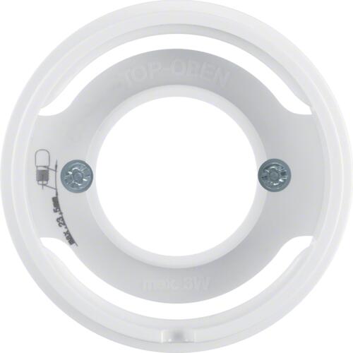 Berker 11982089 Zentralstück für Lichtsignal E14, R.1/R.3, polarweiß glänzend