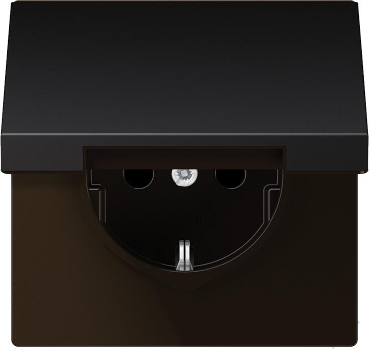 Jung AL1520KLD SCHUKO Steckdose, 16 A 250 V, LS 990, dark (lackiertes Aluminium)