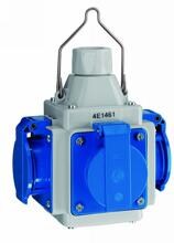 ABL Energie-Würfel mit 4 SCHUKO-Steckdosen, 6H, IP44, Kunststoff blau (4E 1561)