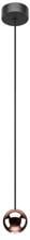 Brumberg BALL LED-Pendelleuchte 23V AC, 50Hz, 4,5W, 3000K, gold/schwarz (12119893)
