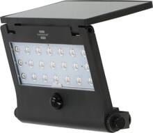Brennenstuhl Solar LED Strahler SOL 1000 Pad, Wandleuchte, mit Bewegungsmelder und Dämmerungsschalter, 1000lm, schwarz (1173740003)