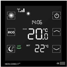 blossom-ic Hera Direct+ Thermostat für Heizen+Kühlen, 230 V, schwarz (HDSK-4111)
