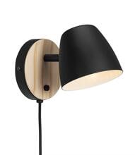 Nordlux Theo Wandleuchte, GU10, IP20, 35W, verstellbarer Leuchtenkopf, Metall, schwarz (2112631003)