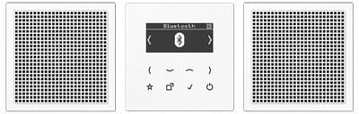 Jung DABLS2BTWW Smart Radio DAB+ mit Bluetooth - Set Stereo, 2Lautsprecher, alpinweiß