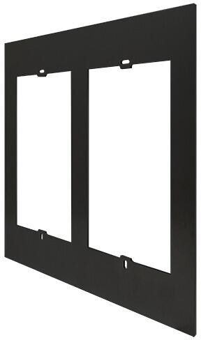Comelit UT9154HB Adapterrahmen, 2+2-Module, 307x280x3 mm, schwarz