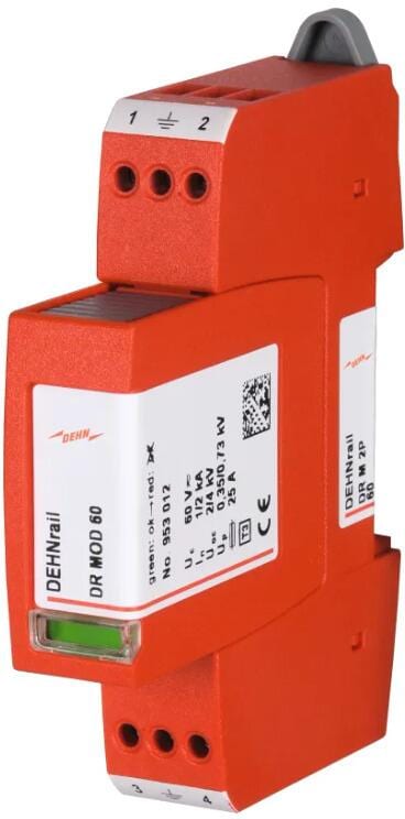 DEHN 953205 Überspannungsableiter Typ 3 DEHNrail M 2-polig 255V für Industrieelektronik main image 0