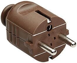 Bachmann 910.470 Schukostecker, zentral braun