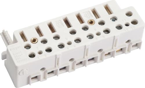 Hager KJ30S Zählersteckklemme Drehstrom 63 A, sperrbar, mit TRE-Anschlussklemmen