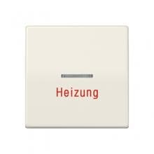 Wippe mit Lichtleiter und Symbol "Heizung", cremeweiß, JUNG AS591HBF