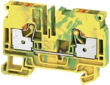 Weidmüller A2C 6 PE Schutzleiterreihenklemmen, 2-Leiter, grün-gelb (1991810000)