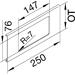 Hager Blende 2-fach R7 für UP-Einsatz mit Rahmen zu FB Oberteil 230 mm, PVC, verkehrsweiß (L92329016)