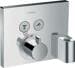 hansgrohe ShowerSelect Thermostat Unterputz für 2 Funktionen mit Schlauchanschluss und Duschkopfhalterung, Metall, 29 l/min, Chrom (15765000)