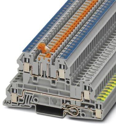 Phoenix Contact UTI 2,5-PE/L/NTB Dreistock-Installationsklemme (3076032), 5,2 mm