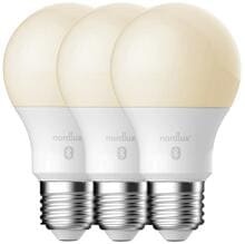 Nordlux Smart E27 3-pack Leuchtmittel, A60, 2200-6500K, 900L, 7W, dimmbar, weiß (2270022701)
