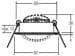 Brumberg BB03 LED-Einbaustrahlerset mit LED-Modul und Konverter Phasenabschnitt dimmbar, 6W, 630lm, 3000K, rund, schwenkbar