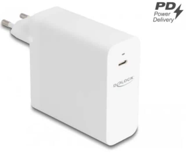 Delock USB GaN Ladegerät 1 x USB Type-C PD 3.1 mit 140 W, weiß (41471)