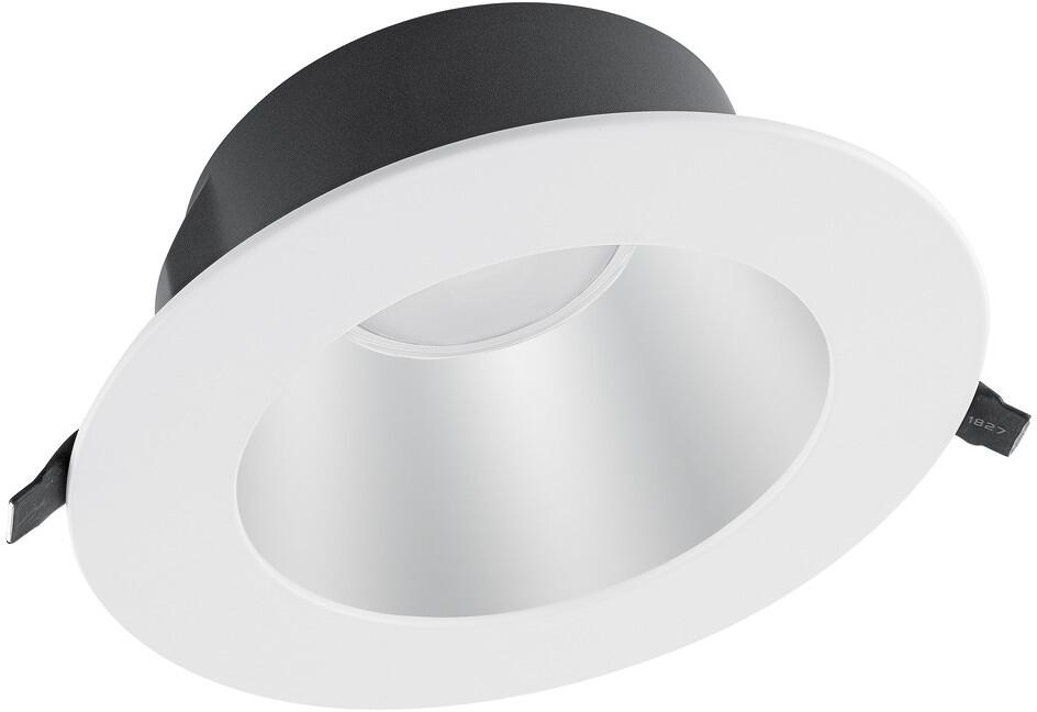 LEDVANCE Downlight UGR19, DN195, 21W, 830WT, IP54, 3000K, warmweiß, Aluminium, weiß (4058075459830)