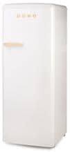 DOMO DO91709R Stand Retro Kühlschrank ohne Gefrierfach, 55 cm breit, 225 L, weiß