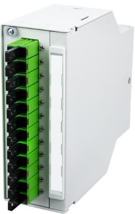 METZ CONNECT OpDAT REGpro Verteilergehäuse für TH35-Tragschienensysteme VIK 12xE2000-S APC OS2 ( 15024A05912-E )