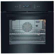 Bomann EBO 7912 EEK: A Einbaubackofen, 60 cm breit, 67 L, Pyrolyse, 12 Funktionen, AirFry, Kindersicherung, schwarz