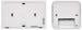EMOS P5614 Raumthermostat, manuell, kabellos, weiß (2101106010)