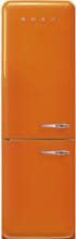 Smeg FAB32LOR6 50"s Style Retro Stand Kühl-Gefrierkombination, 60 cm breit, 331 L, Linksanschlag, Multiflow, LED-Display, orange