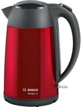 Bosch TWK3P424 Wasserkocher, 2400W, 1,7L, Anti-Rutsch-Füße, Easy storage, 360° kabellos, rot