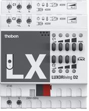 Theben LUXORliving D2 2-fach Universaldimmaktor, 400 Watt (4800470)