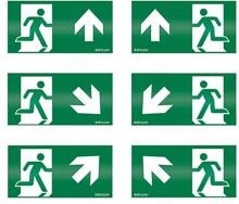 Esylux Alternativer Piktogramm-Satz (oben (beidseitig), unten links, unten rechts, oben links, oben rechts), 32 m EKW, für SLD-Notleuchten (EN10031700)