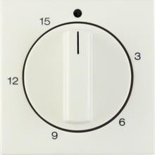 Berker 16328982 Zentralstück mit Regulierknopf für mechanische Zeitschaltuhr, S.1, weiß glänzend