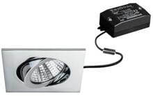 Brumberg SEVEN-S LED-Einbaustrahlerset, inkl. Konverter, schaltbar, 7W, 38°, eckig, schwenkbar