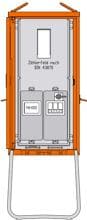 Walther Werke WA0011B Anschlussschrank, 55kVA, 1 NH-Abgang, Zählerfeld, Wandlermessung