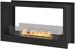 INfire Zweiseitiger Bioethanol Einbaukamin, Inhalt 1 Liter, 900x500x250mm, schwarz (2 SIDE 900)