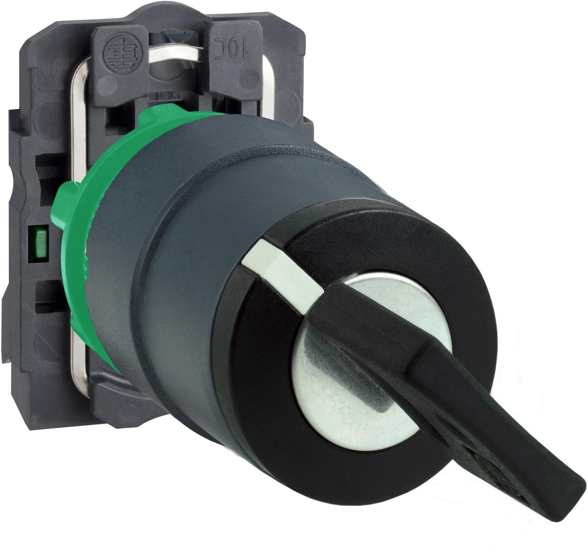 Schneider Electric XB5AG41 Harmony XB5, Schlüsselschalter, Kunststoff, 2 Stellungen, 22mm, rastend, Ronis 455, 1S, schwarz