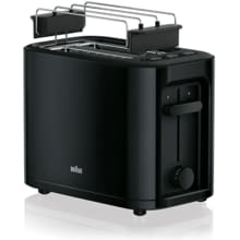 Braun PurEase HT3010BK Toaster, Krümelschublade, 1000 Watt, schwarz