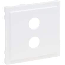 Legrand SEANO Abdeckung für Lautsprecher-Anschlussdose 1-fach mit 4 mm-Buchsen, ultraweiß (765178)