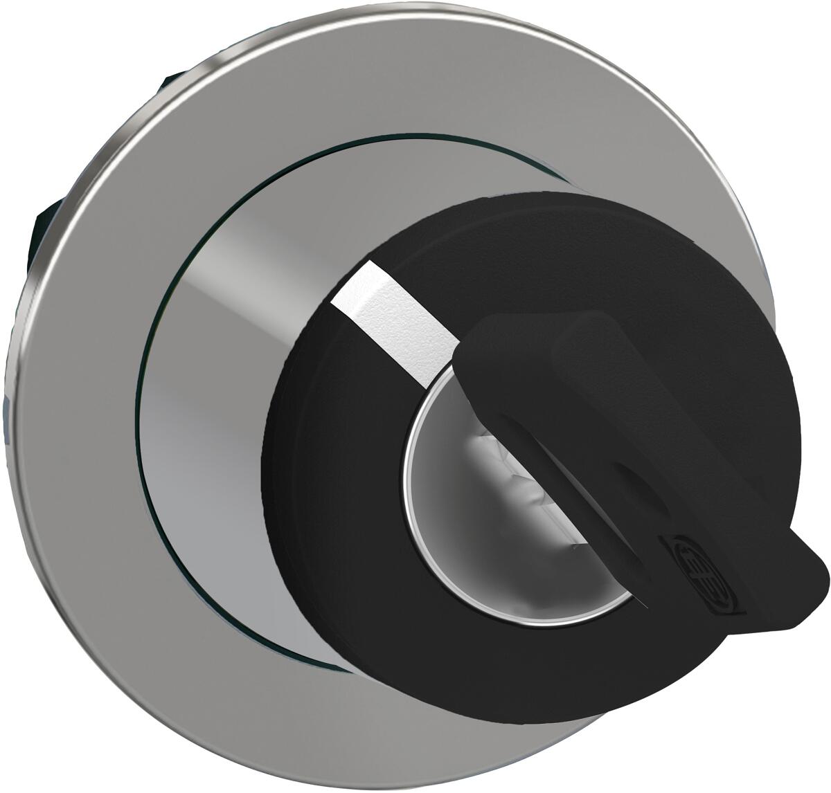 Schneider Electric ZB4FG4 Schlüsselschalter, Frontelement, Harmony XB4F, Metall, 30mm, 2 Stellungen, Abzug jede Position, rastend, schwarz