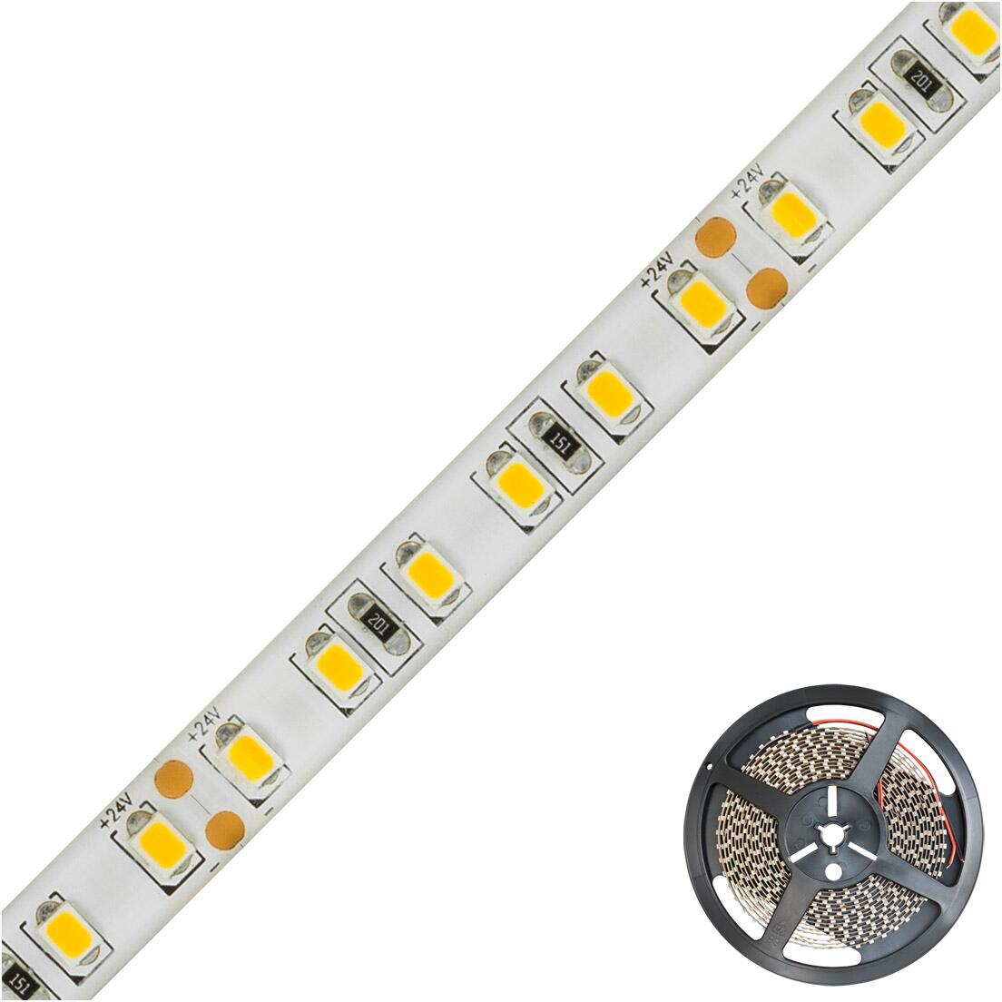 EVN ECO-Serie LED-Strip, IP54, 24V/DC, 9,6W/m, 774lm/m, 120LED/m, 5m-Rolle, 2700K (STR5424602827)