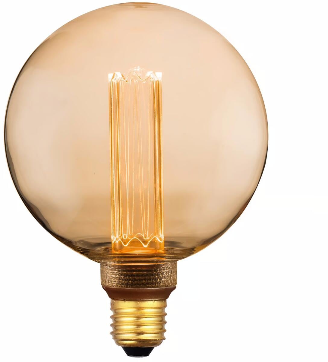 Nordlux Deco E27 G125 Retro Dim Leuchtmittel, 3,5W, 120lm, 1800K, goldfarben (2080242758)