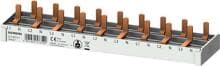 Siemens 5ST3673-7 Stiftsammelschiene, 10mm2, Anschluss 3p/N, 9x Kompaktgerät, 1TE, berührungssicher