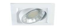 Beneito Faure COMPAC C LED-Einbaudownlight, Quadratisch, 8W 90° schwenkbar 3.000K dimmbar IP44, weiß