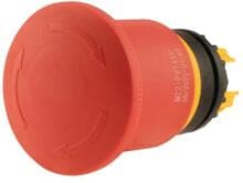 Eaton M22-PVT45P NOT-HALT-/NOT-AUS-Taste, RMQ-Titan, Palmenform, 45 mm, unbeleuchtet, Drehentriegelung, rot, gelb (121462)