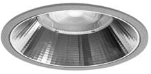 Brumberg APOLLO MEGA LED-Einbaudownlight 230 V AC, 50 Hz, 24,5W, CRI > 90, Reflektor silber facettiert, rund