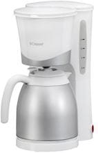 Bomann KA168CB Filter-Kaffeemaschine, 870 W, 8-10 Tassen, Thermokanne, weiß/edelstahl
