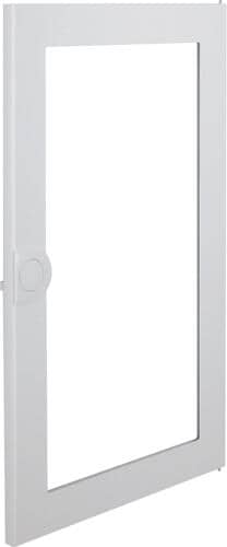 Hager VA36K Volta Tür für Kleinverteiler Aufputz, 3-reihig, Klarsichttür, mit Türschild, IP30, Kunststoff, weiß