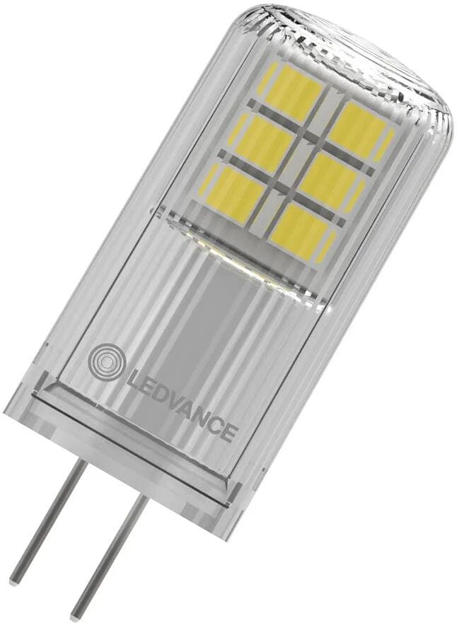 LEDVANCE LED PIN 28 320° P 2.2W 827 Clear G4, 12 V-Niedervolt-LED-Lampen, mit Stecksockel, 300lm, 2700K, warmweiß (LED PIN28 2.2W)