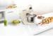Bosch CreationLine MUM58920 Küchenmaschine, 1000 W, 3D PlanetaryMixing, Easy ArmLift, smooth vanilla/silber