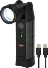 Brennenstuhl Professional Akku LED Taschenlampe TL 1000 ACW, 1000lm, 12 Leuchtdauer, Magnet, Akku, USB, schwarz (1173750007)