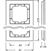 Busch-Jaeger 1725-280 Abdeckrahmen, Axcent, 5-fach Rahmen, weißglas (2CKA001754A4441)